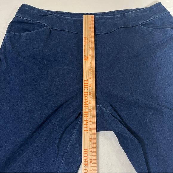 Pure Jill Womens Blue Indigo Bootcut Stretch Pull On Knit Jeans Size 2X - Picture 14 of 16